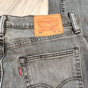 VTG Levi's 512 Washed Black Denim Pants